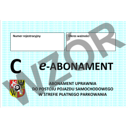 Abonament typu "C" za pół roku